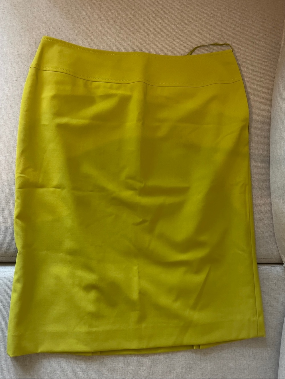 Tahari Chartreuse Pencil Skirt - Sleek Straight Silhouette